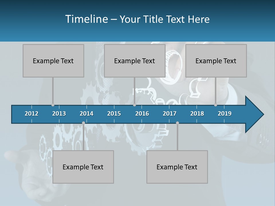 A Man In A Suit Holding A Business Card PowerPoint Template
