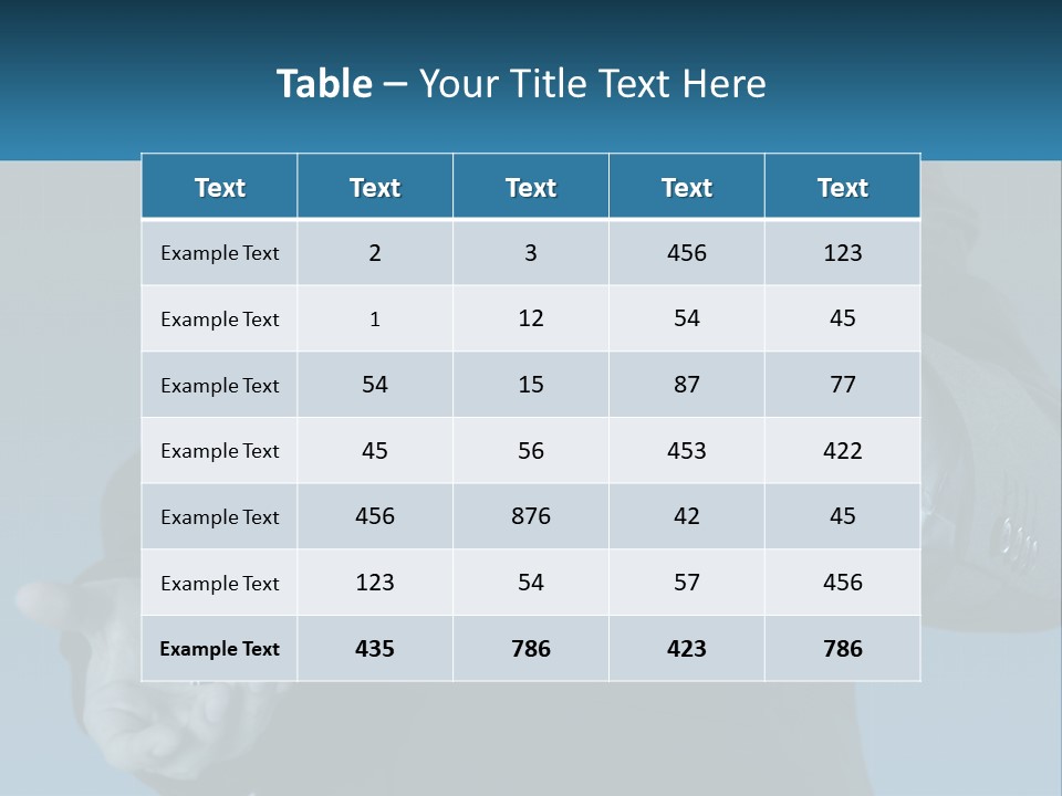 A Man In A Suit Holding A Business Card PowerPoint Template