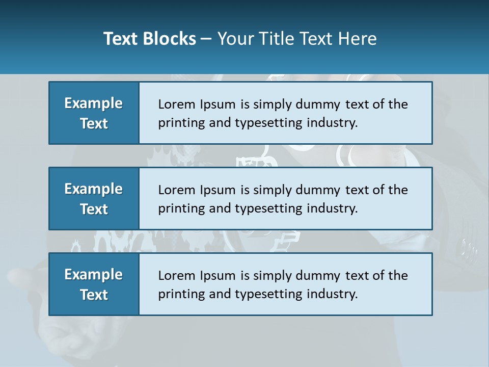 A Man In A Suit Holding A Business Card PowerPoint Template