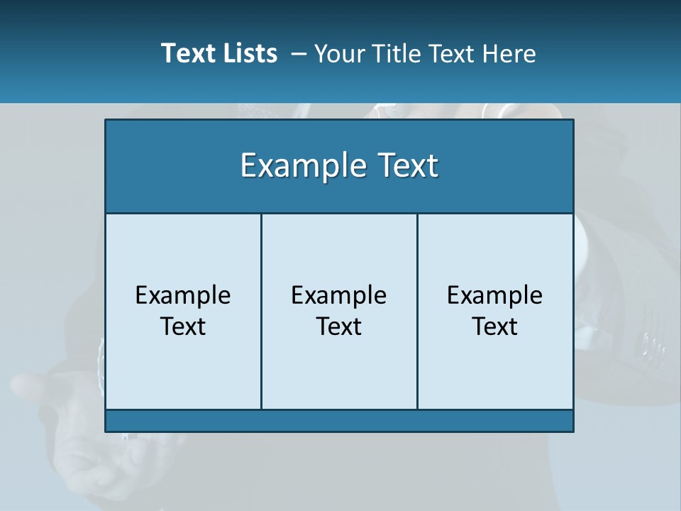 A Man In A Suit Holding A Business Card PowerPoint Template