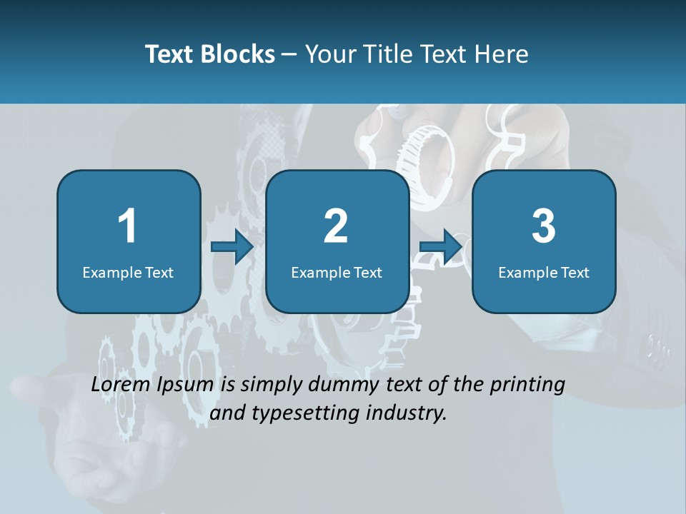 A Man In A Suit Holding A Business Card PowerPoint Template