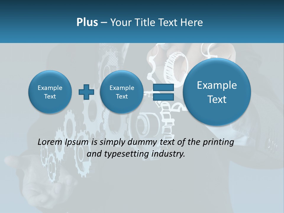A Man In A Suit Holding A Business Card PowerPoint Template