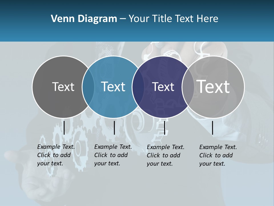 A Man In A Suit Holding A Business Card PowerPoint Template