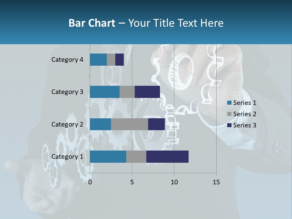 A Man In A Suit Holding A Business Card PowerPoint Template