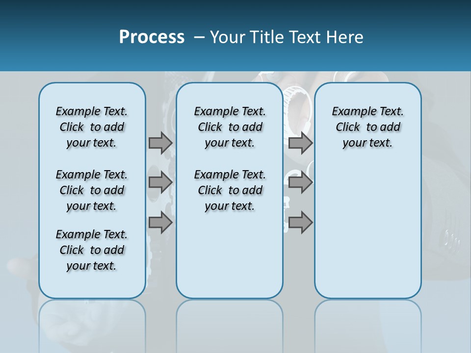 A Man In A Suit Holding A Business Card PowerPoint Template
