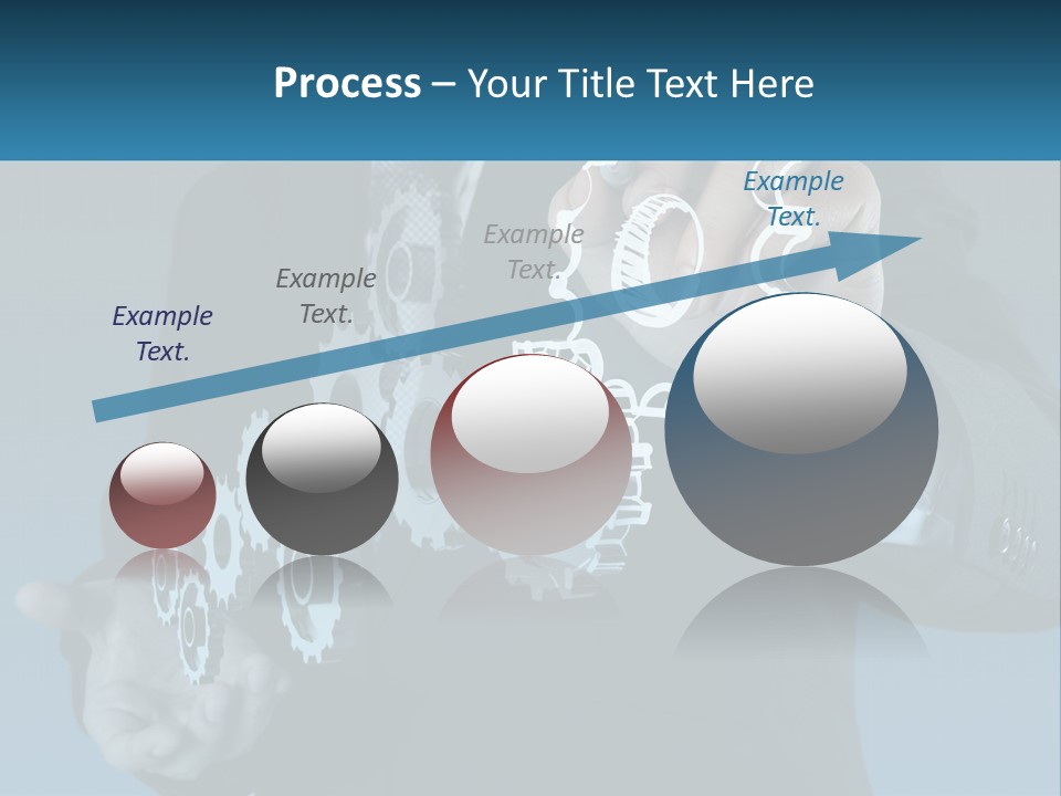 A Man In A Suit Holding A Business Card PowerPoint Template