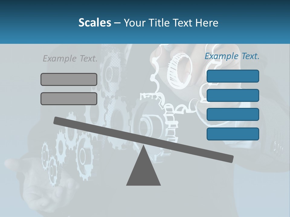 A Man In A Suit Holding A Business Card PowerPoint Template