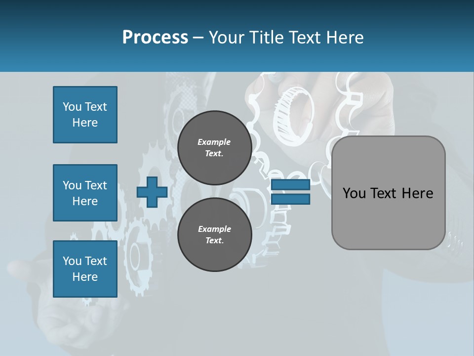 A Man In A Suit Holding A Business Card PowerPoint Template