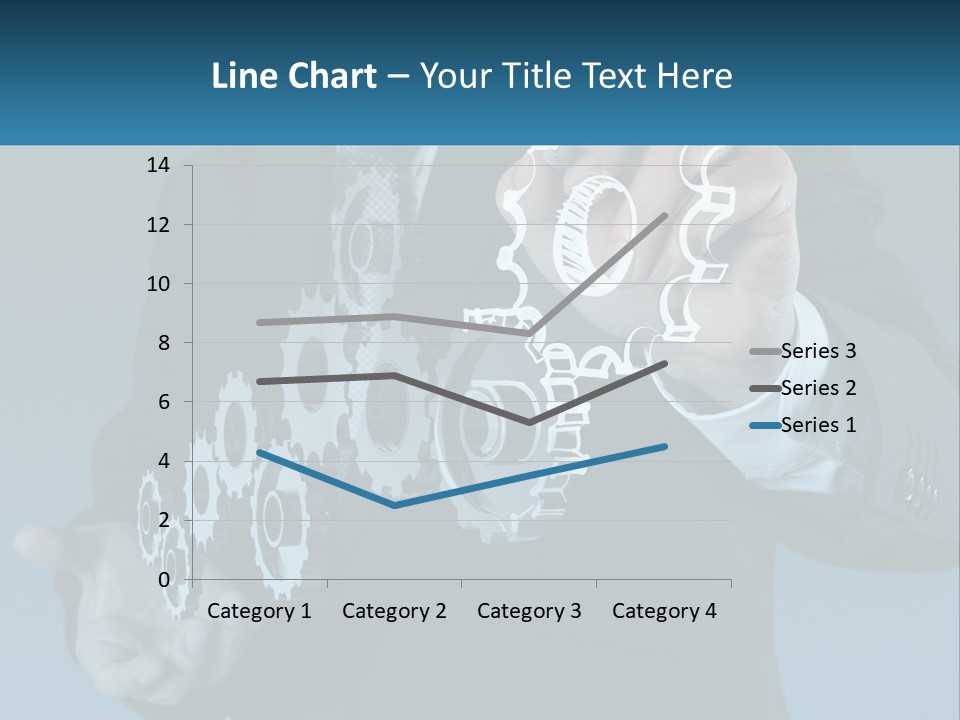 A Man In A Suit Holding A Business Card PowerPoint Template