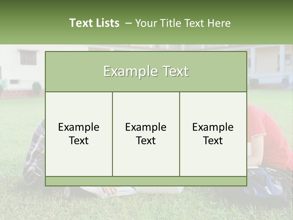A Group Of People Sitting On The Grass With A Laptop PowerPoint Template