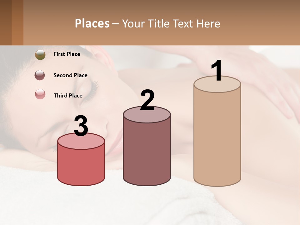 A Woman Getting A Back Massage At A Spa PowerPoint Template