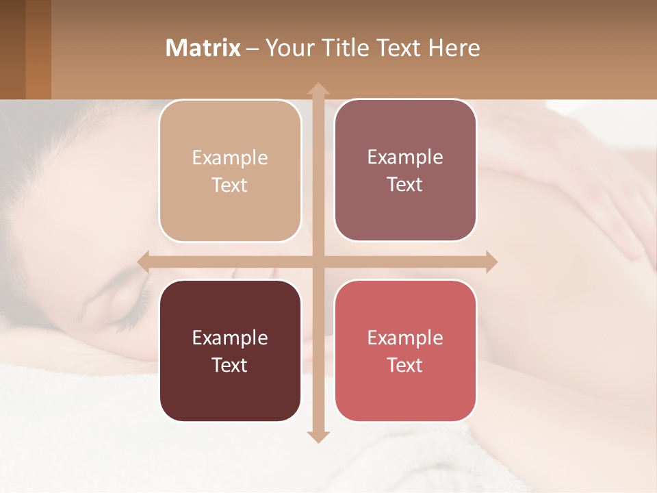 A Woman Getting A Back Massage At A Spa PowerPoint Template