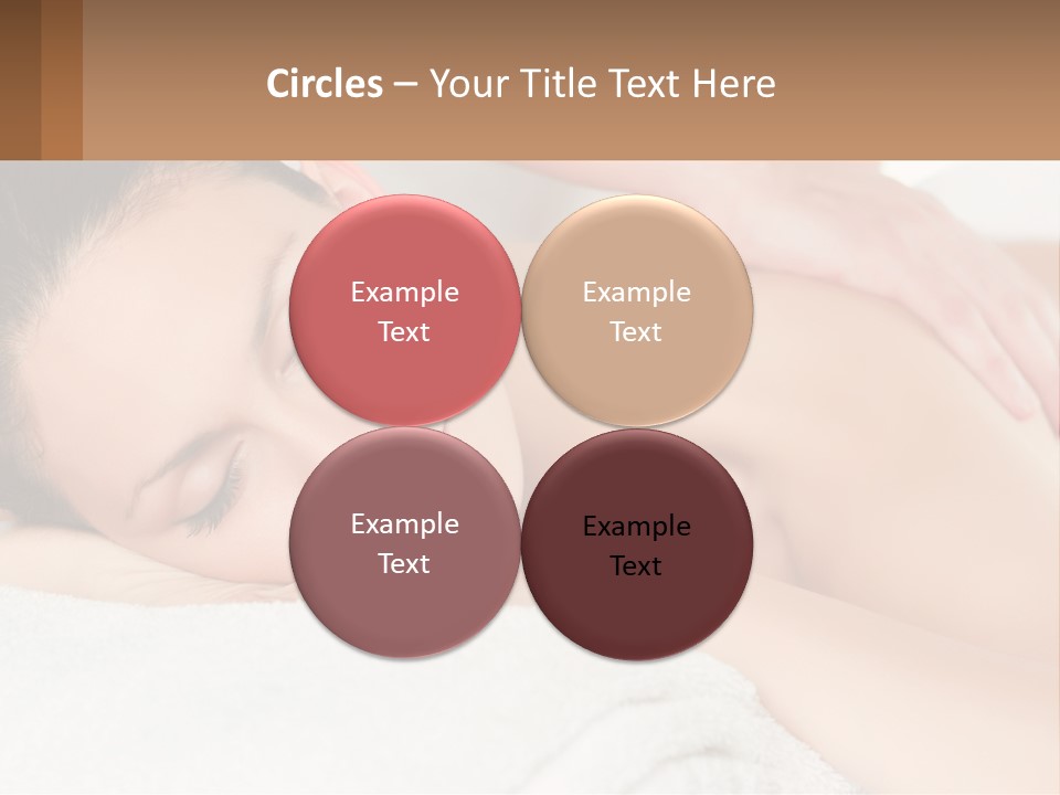 A Woman Getting A Back Massage At A Spa PowerPoint Template