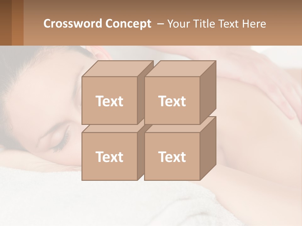 A Woman Getting A Back Massage At A Spa PowerPoint Template