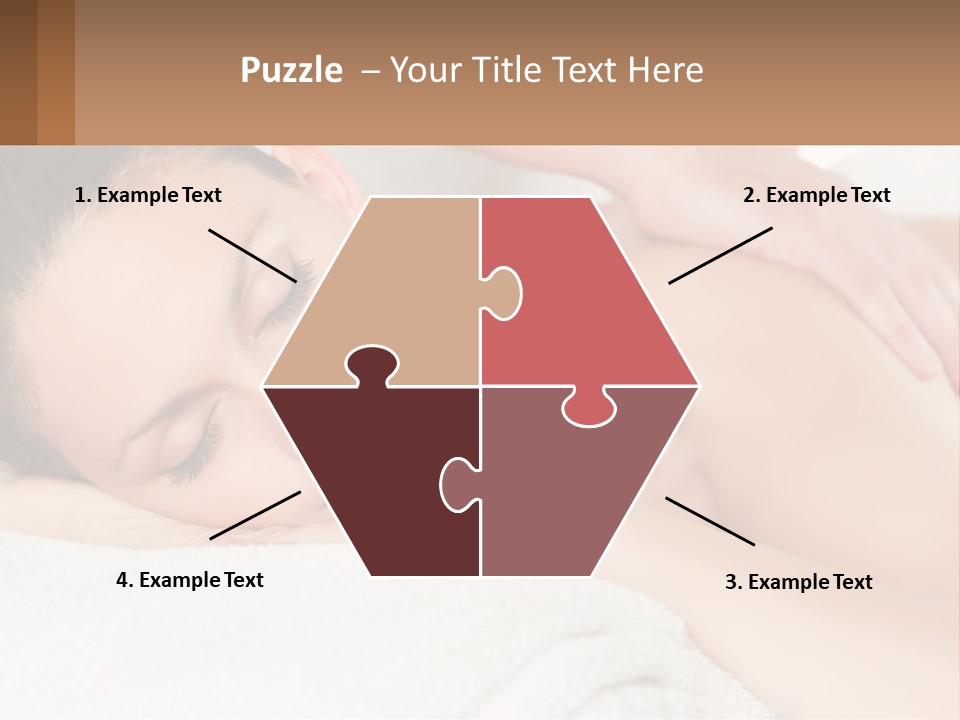 A Woman Getting A Back Massage At A Spa PowerPoint Template