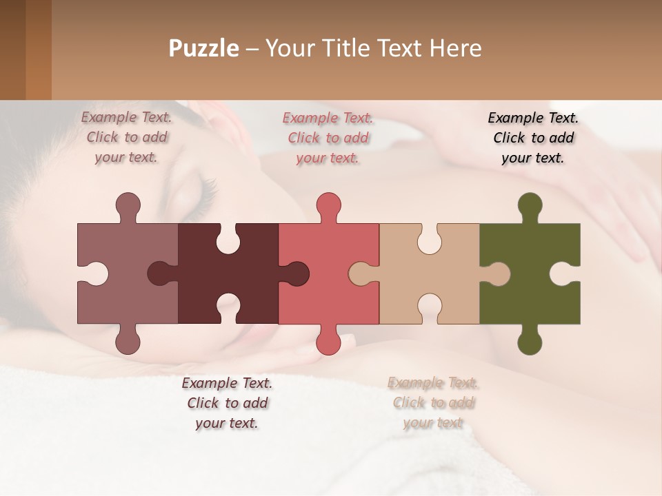 A Woman Getting A Back Massage At A Spa PowerPoint Template