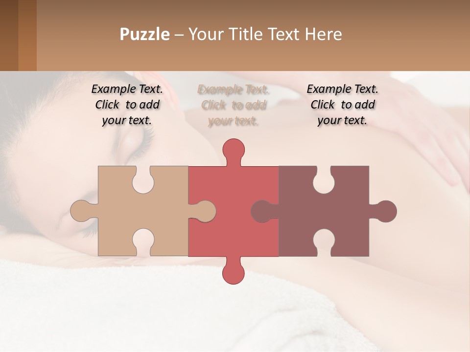 A Woman Getting A Back Massage At A Spa PowerPoint Template