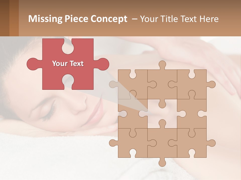 A Woman Getting A Back Massage At A Spa PowerPoint Template