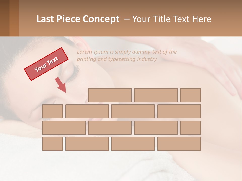 A Woman Getting A Back Massage At A Spa PowerPoint Template