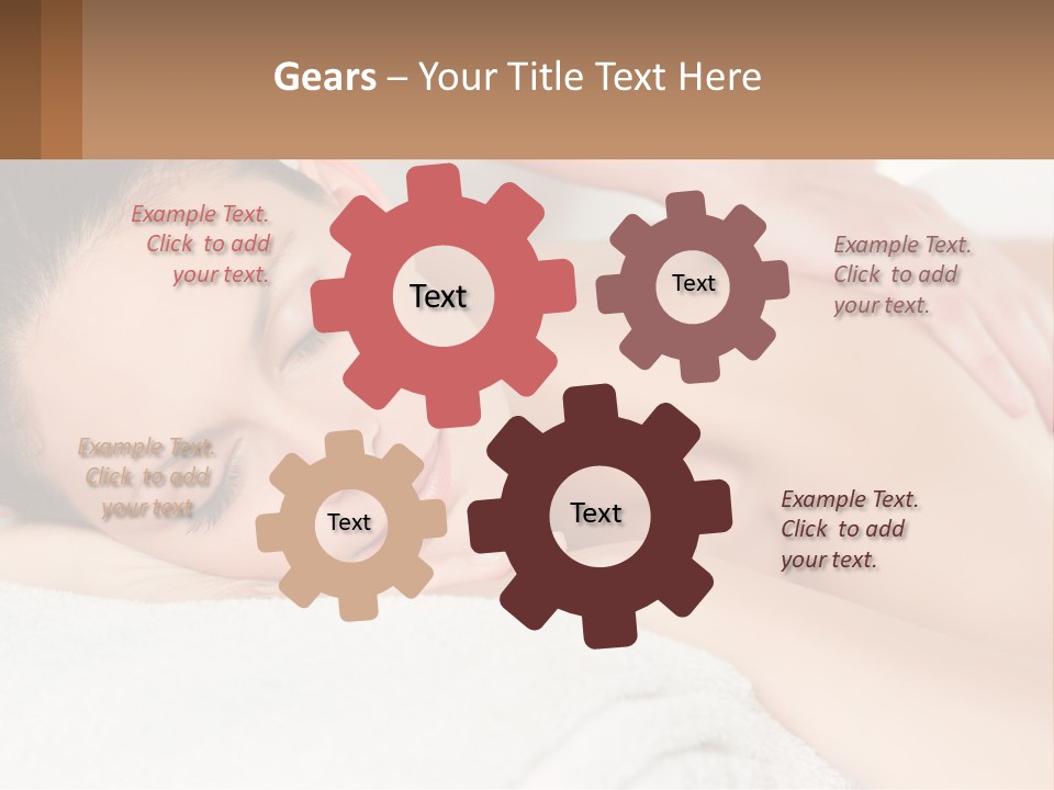 A Woman Getting A Back Massage At A Spa PowerPoint Template