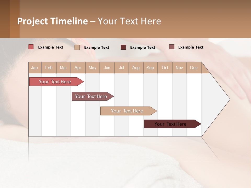 A Woman Getting A Back Massage At A Spa PowerPoint Template