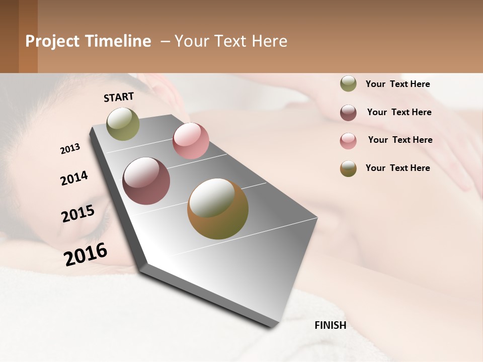 A Woman Getting A Back Massage At A Spa PowerPoint Template