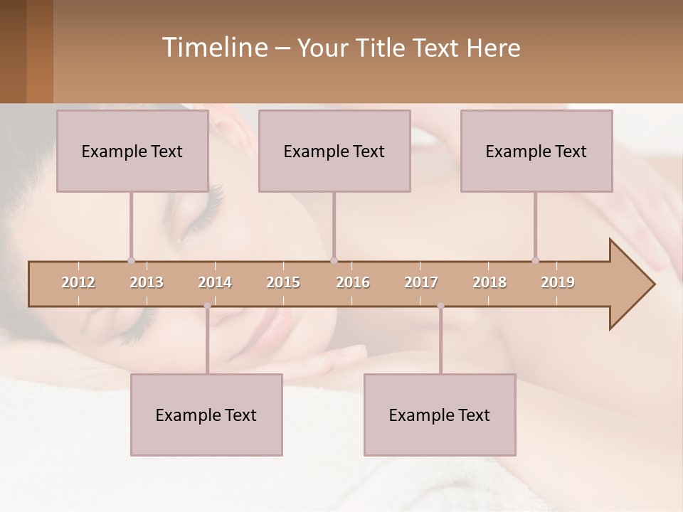 A Woman Getting A Back Massage At A Spa PowerPoint Template