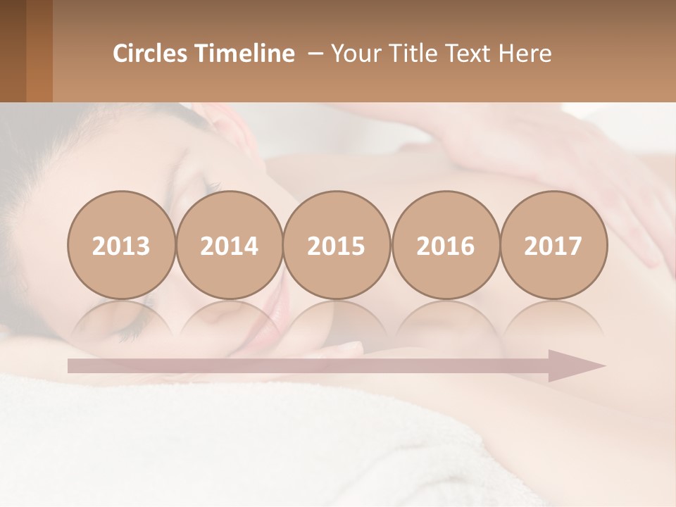 A Woman Getting A Back Massage At A Spa PowerPoint Template