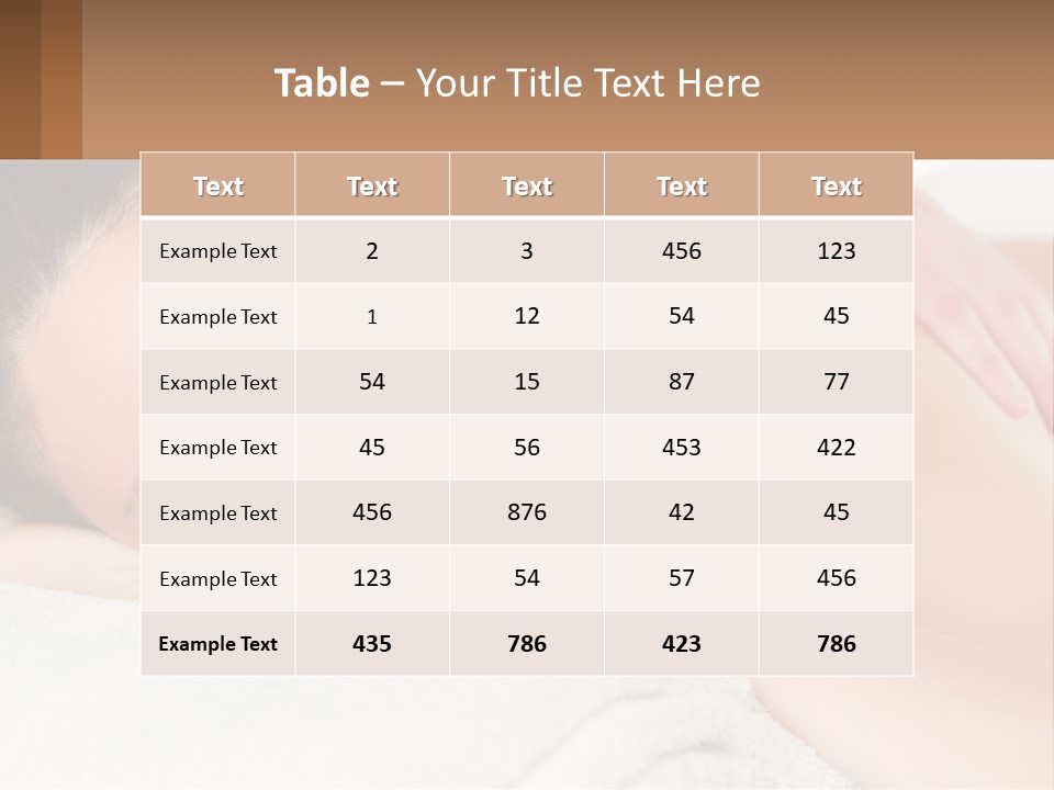 A Woman Getting A Back Massage At A Spa PowerPoint Template