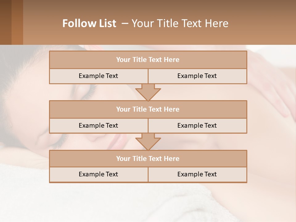 A Woman Getting A Back Massage At A Spa PowerPoint Template