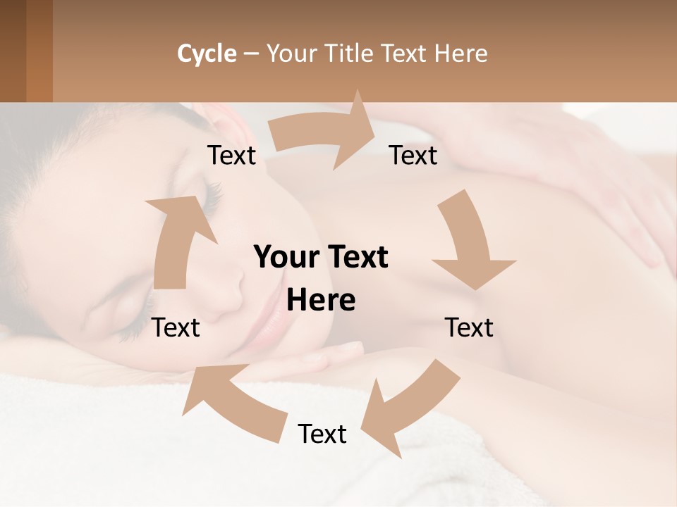A Woman Getting A Back Massage At A Spa PowerPoint Template