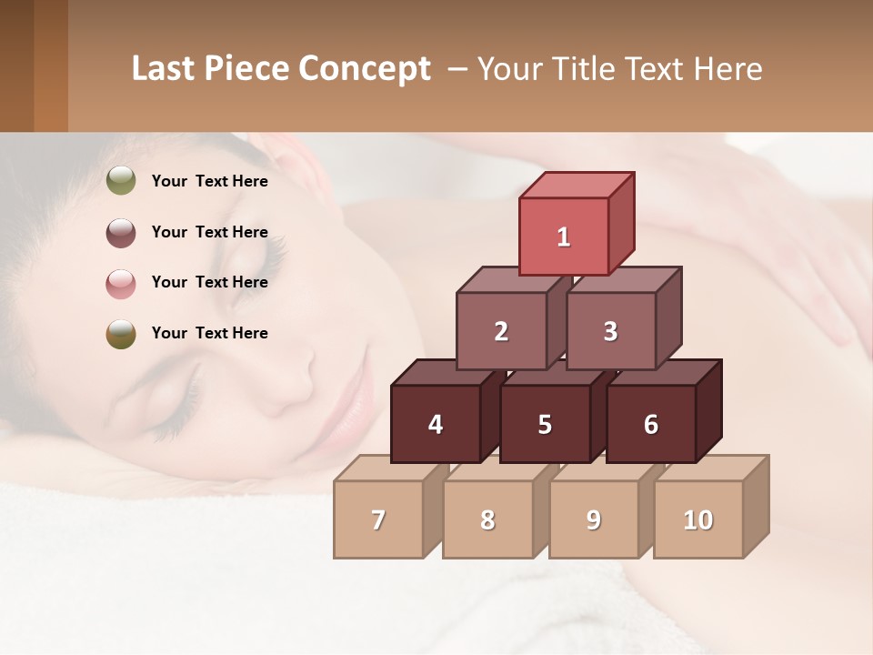 A Woman Getting A Back Massage At A Spa PowerPoint Template