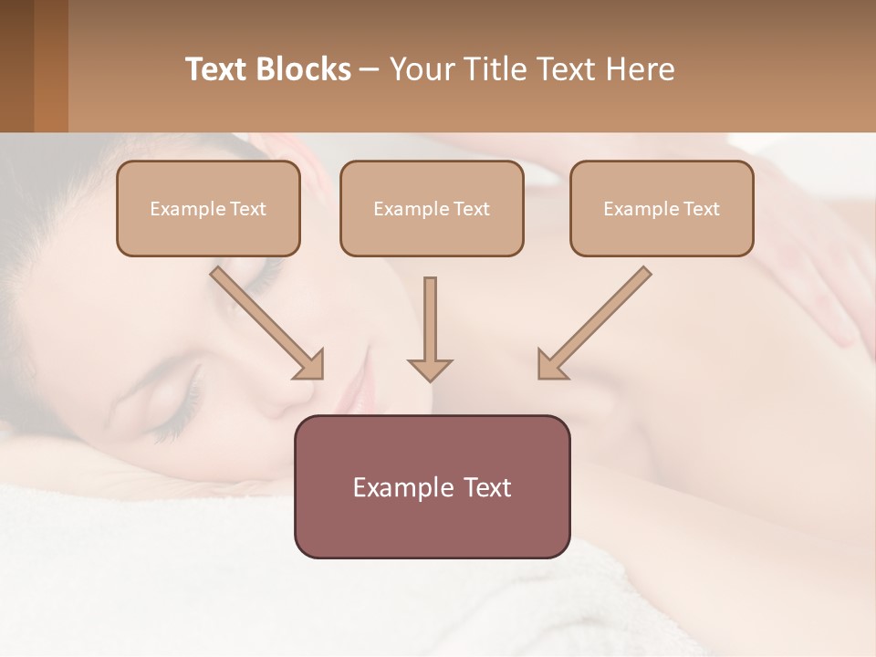 A Woman Getting A Back Massage At A Spa PowerPoint Template