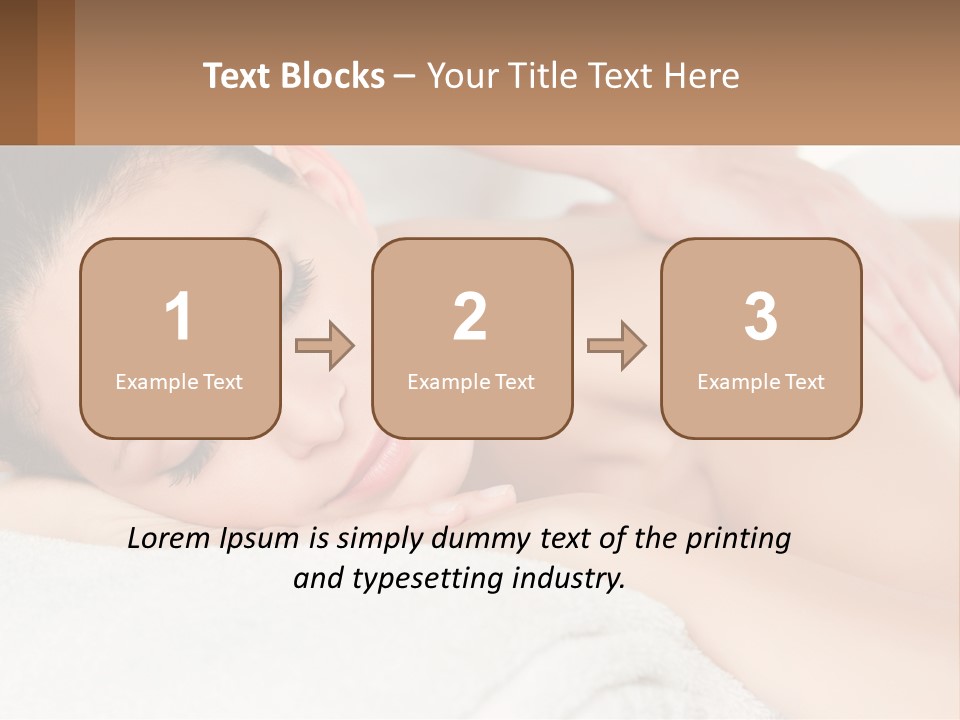 A Woman Getting A Back Massage At A Spa PowerPoint Template