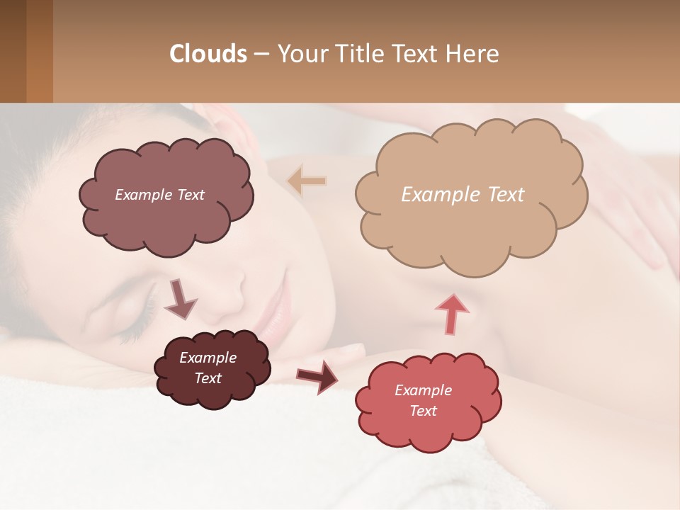 A Woman Getting A Back Massage At A Spa PowerPoint Template