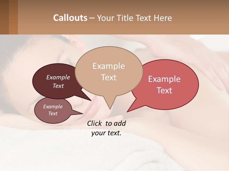 A Woman Getting A Back Massage At A Spa PowerPoint Template