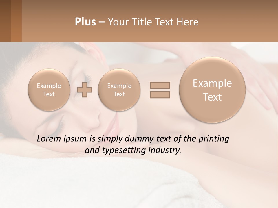 A Woman Getting A Back Massage At A Spa PowerPoint Template