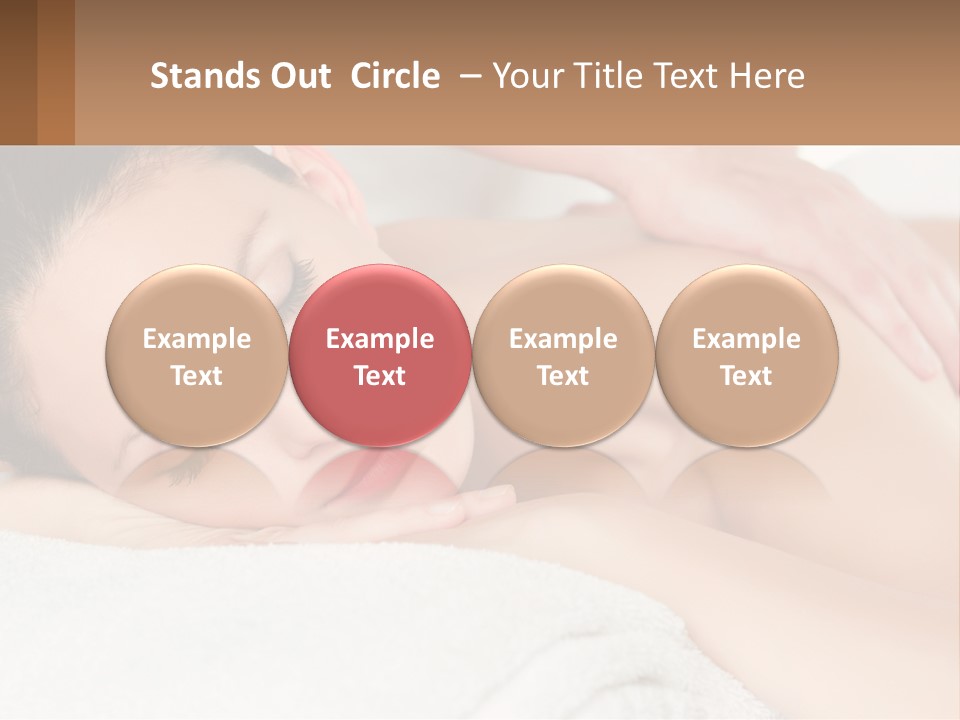 A Woman Getting A Back Massage At A Spa PowerPoint Template