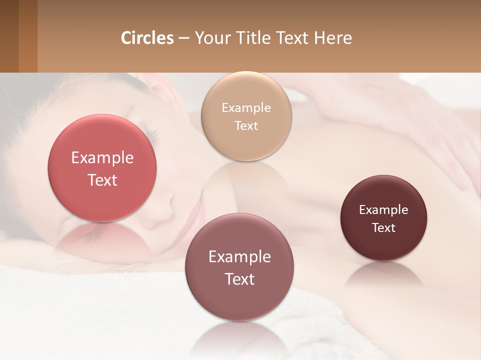 A Woman Getting A Back Massage At A Spa PowerPoint Template