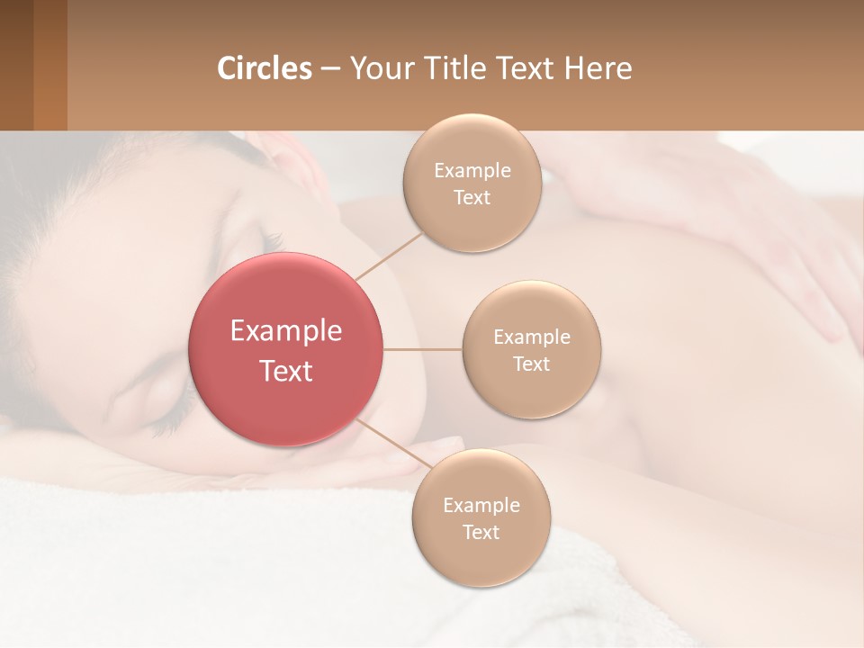 A Woman Getting A Back Massage At A Spa PowerPoint Template