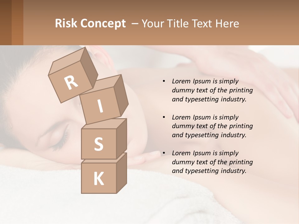 A Woman Getting A Back Massage At A Spa PowerPoint Template