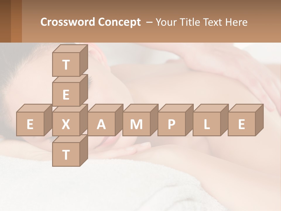 A Woman Getting A Back Massage At A Spa PowerPoint Template