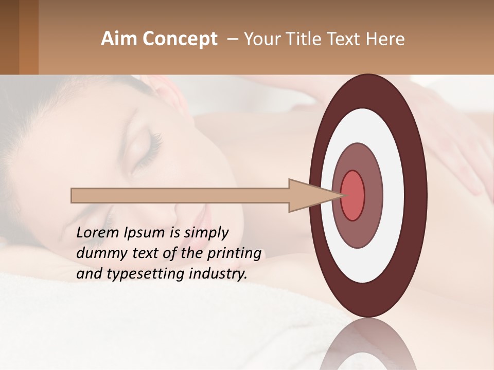 A Woman Getting A Back Massage At A Spa PowerPoint Template