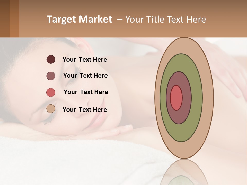 A Woman Getting A Back Massage At A Spa PowerPoint Template