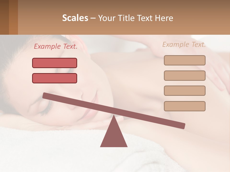 A Woman Getting A Back Massage At A Spa PowerPoint Template