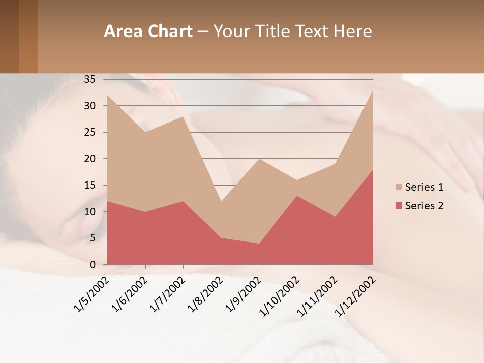 A Woman Getting A Back Massage At A Spa PowerPoint Template