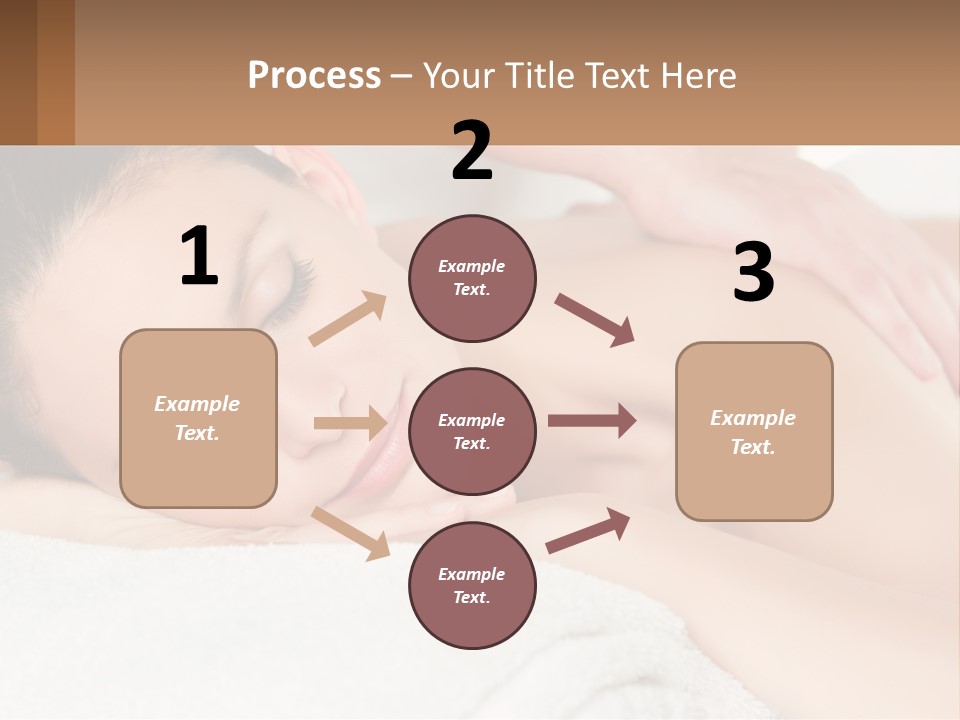 A Woman Getting A Back Massage At A Spa PowerPoint Template