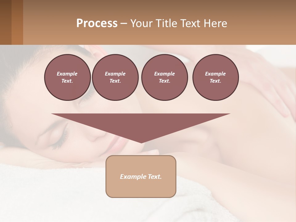 A Woman Getting A Back Massage At A Spa PowerPoint Template