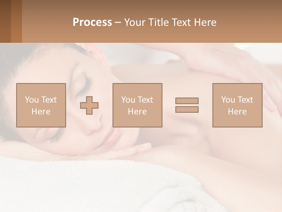 A Woman Getting A Back Massage At A Spa PowerPoint Template