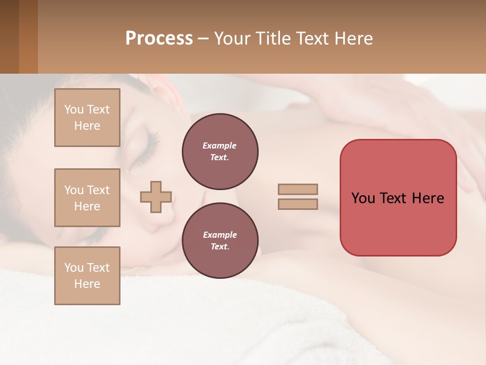 A Woman Getting A Back Massage At A Spa PowerPoint Template